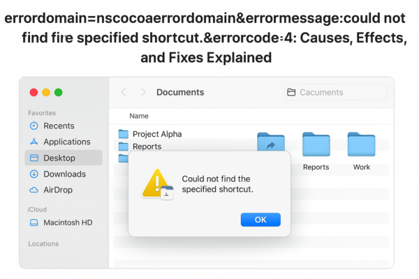 errordomain=nscocoaerrordomain&errormessage=could not find the specified shortcut.&errorcode=4